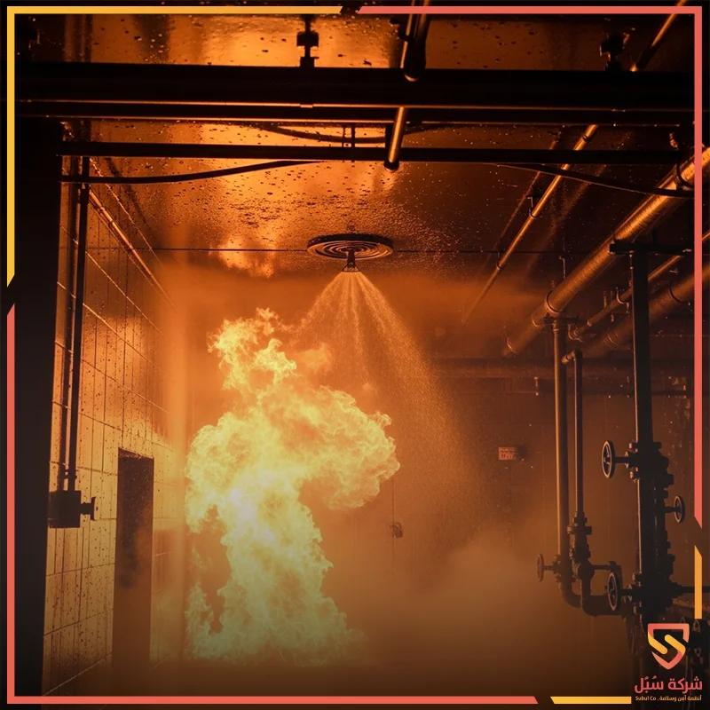 نظام الرش الآلي للحريق