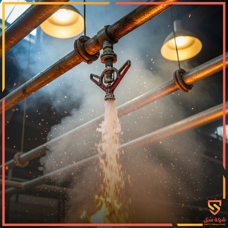 رشاشات إطفاء الحريق بالمياه