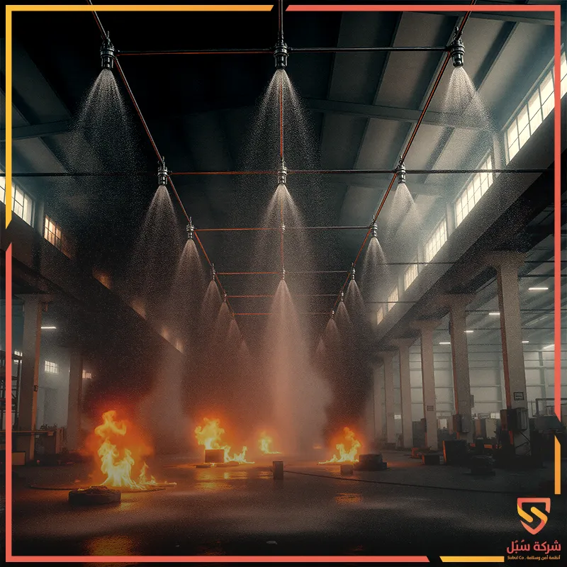 تغطية رشاشات الحريق داخل المباني