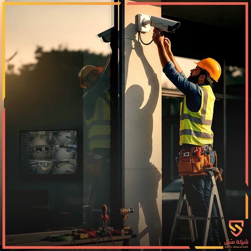 صيانة وتشغيل كاميرات المراقبة