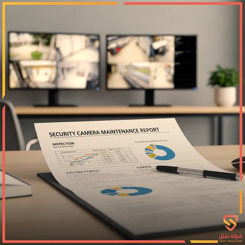 تقرير صيانة كاميرات مراقبة