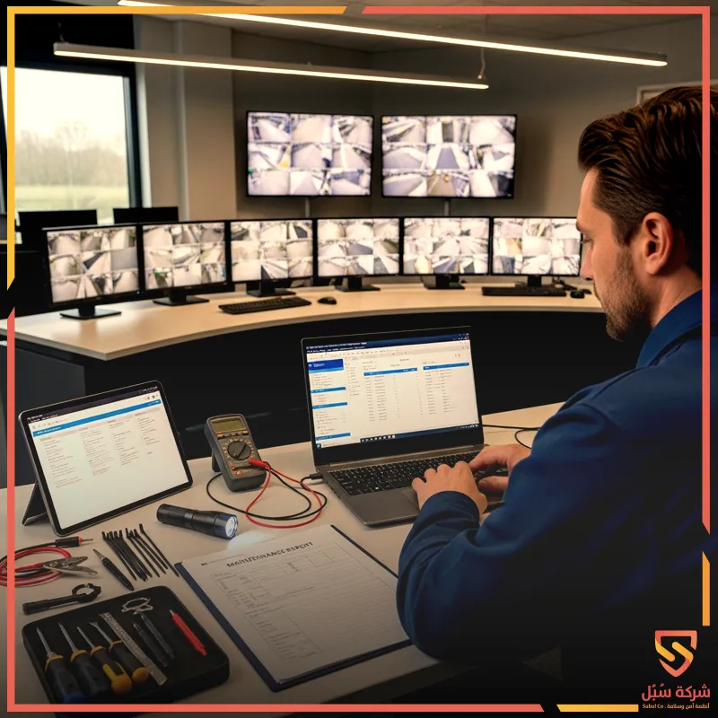 تقرير فني كاميرات مراقبة