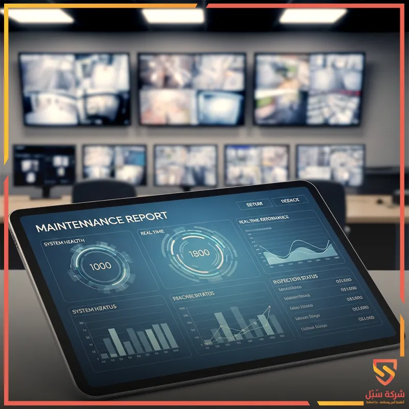 نموذج تقرير صيانة كاميرات مراقبة