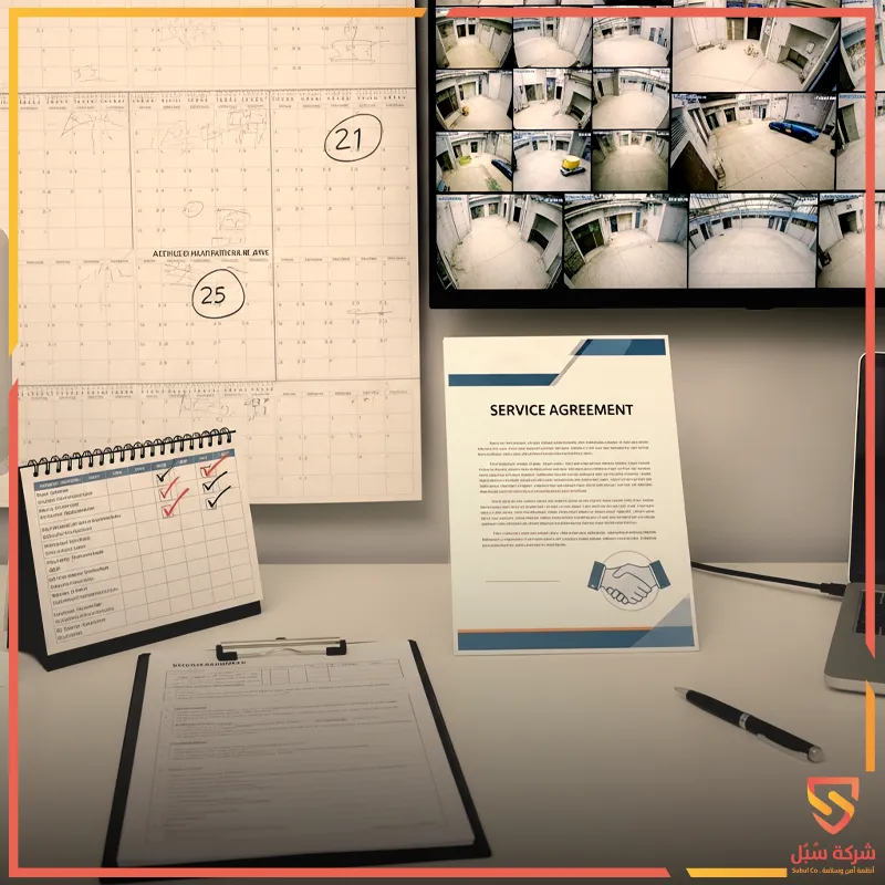 عقد صيانة أنظمة المراقبة