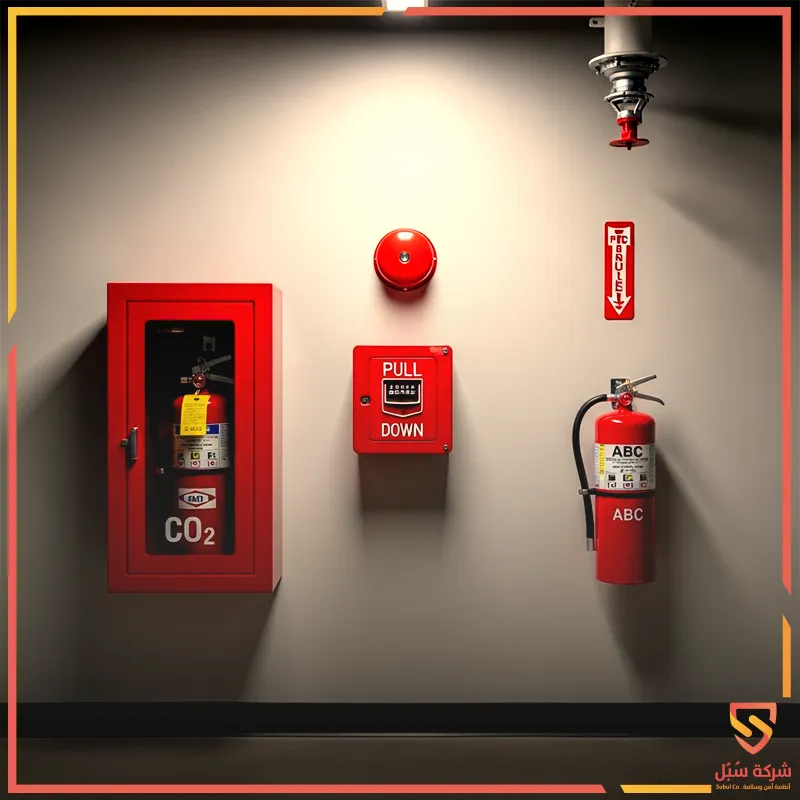 أنواع طفايات الحريق واستخدام كل نوع