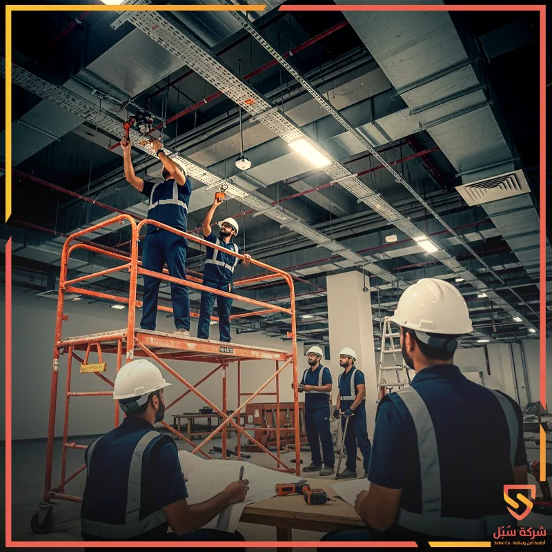 تركيب رشاشات الحريق