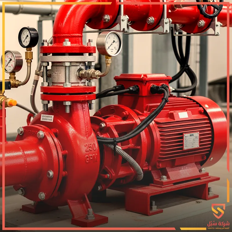 مضخة حريق ديزل 250 جالون