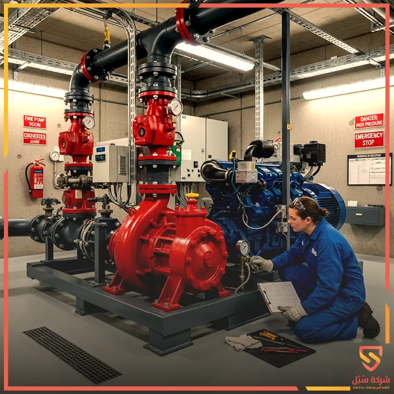 مواصفات مضخة حريق 250 جالون