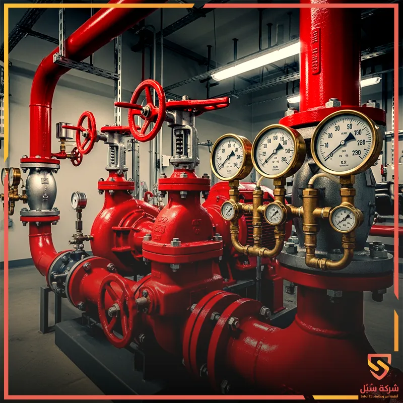 معدات نظام إطفاء الحريق بالرش