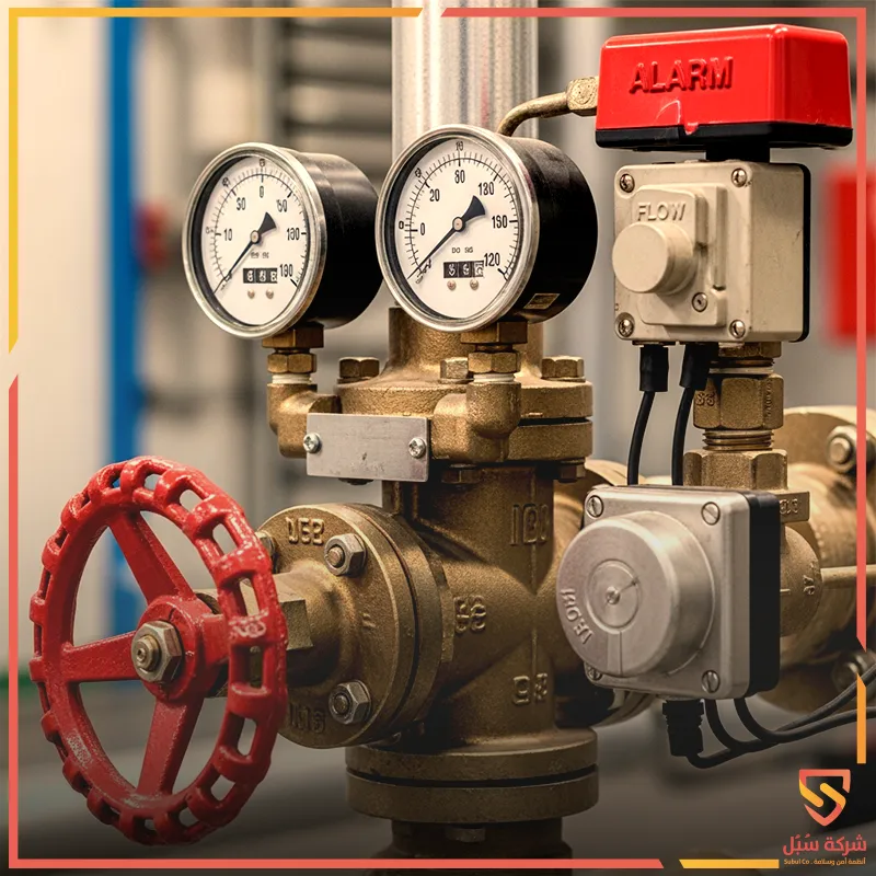 تصميم شبكة رشاشات الحريق