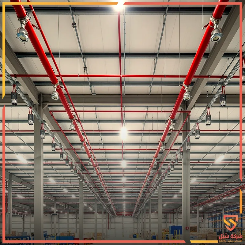 عناصر شبكة رشاشات الحريق